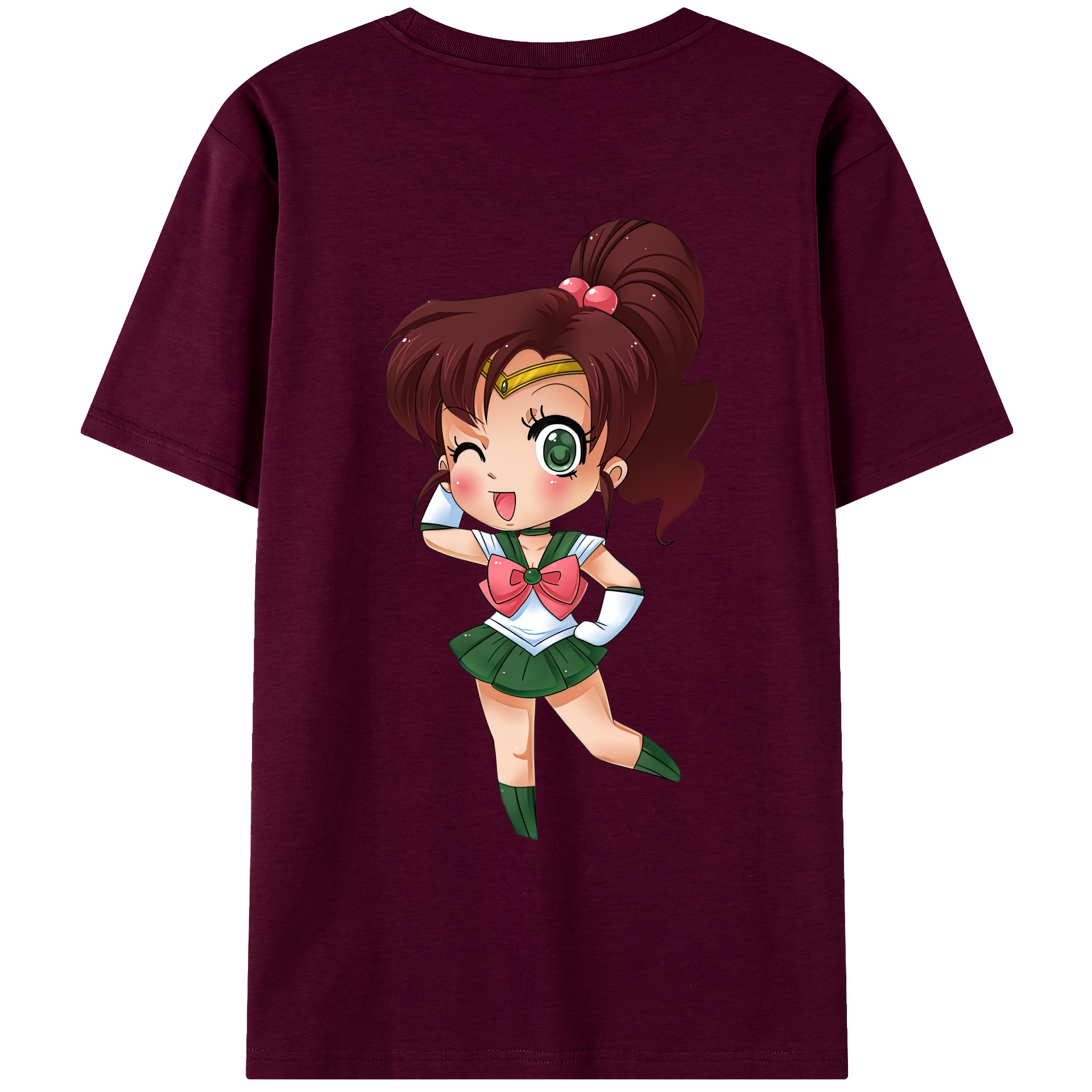 （画像用） 美少女戦士セーラームーン 木野 まこと きの まこと Sailor Moon Kino Makoto （セーラージュピター；Sailor Jupiter） レディース半袖Tシャツ(バックプリント)